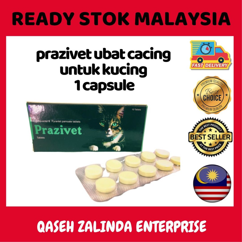 [ HOT ITEM ] Prazivet cat deworms ubat buang cacing kucing 