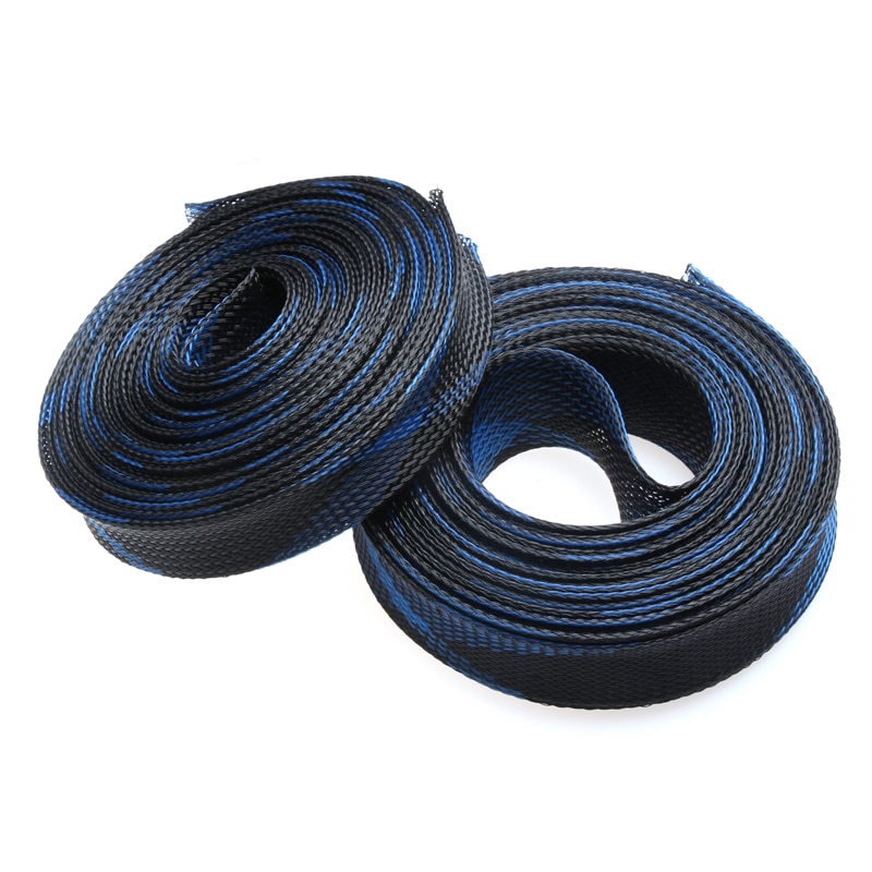 Premium Have Secure Protect Your Cables Black+Blue Insulation Sleeving Sizes (2-25mm) Lengths (5/10M) - Image 5