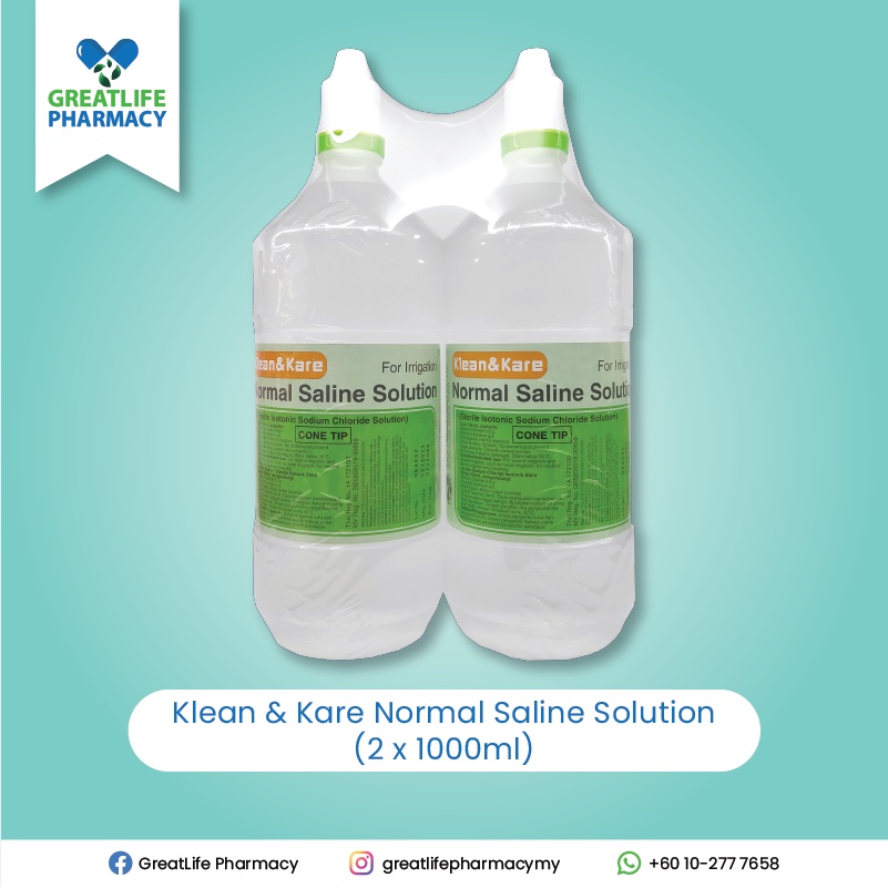 Klean & Kare Normal Saline Solution (2x1000ml) Shopee Malaysia