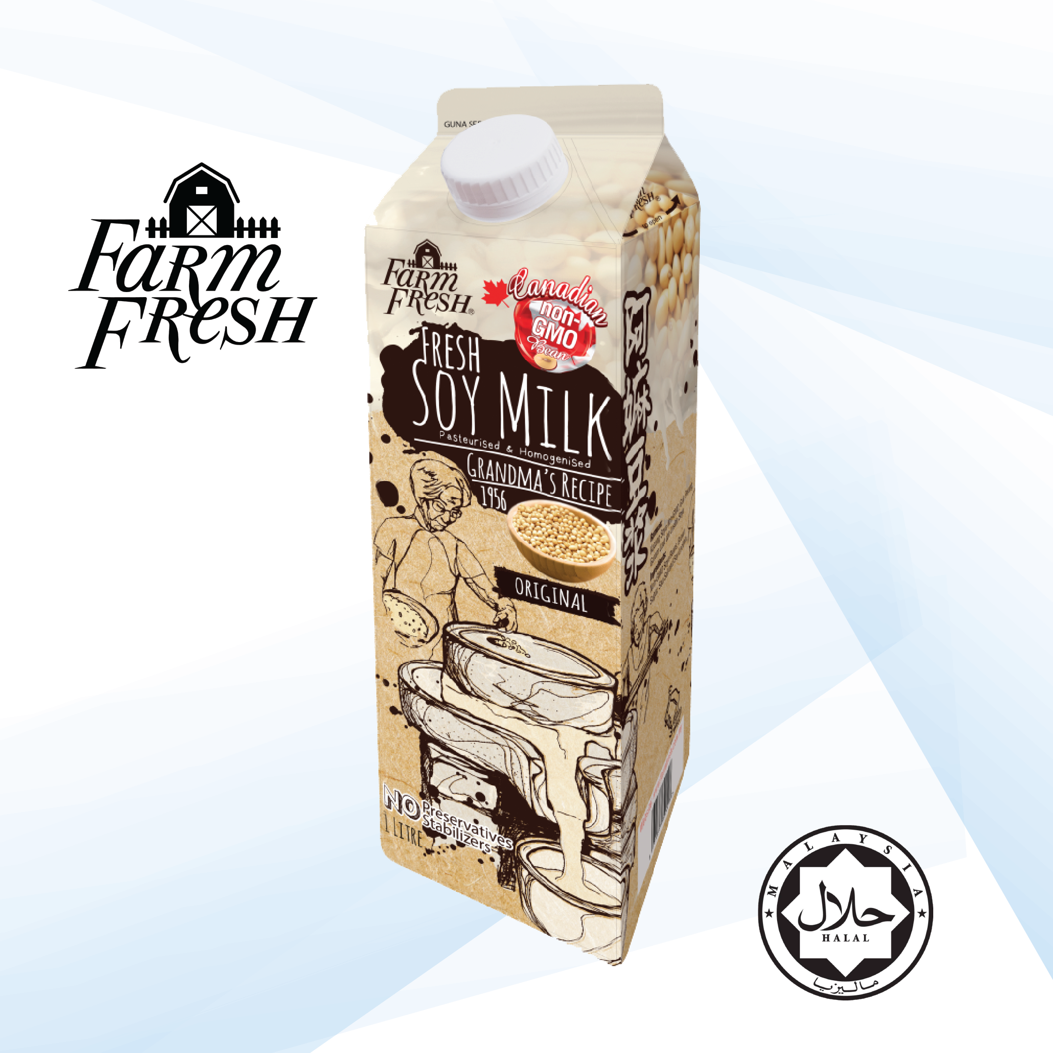 Farm Fresh Soya Milk Original 1l Shopee Malaysia