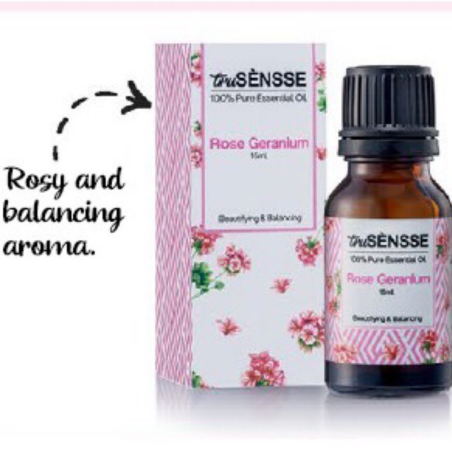 Original Rose Geranium Tupperware Aromatherapy truSENSSE Pure Essential Oil 15ml