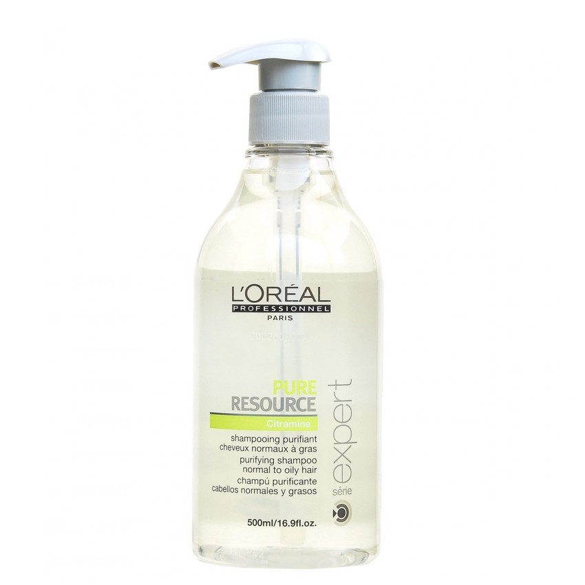 Loreal Pure Resource Hair Shampoo Normal Oily 500ml Shopee
