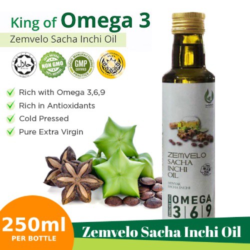 Zemvelo Sacha Inchi Oil 250ml Shopee Malaysia