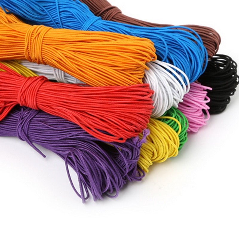 25.1mmm Beaded Elastic Stretch Rope DIY Handmade Materials 10 Color Options