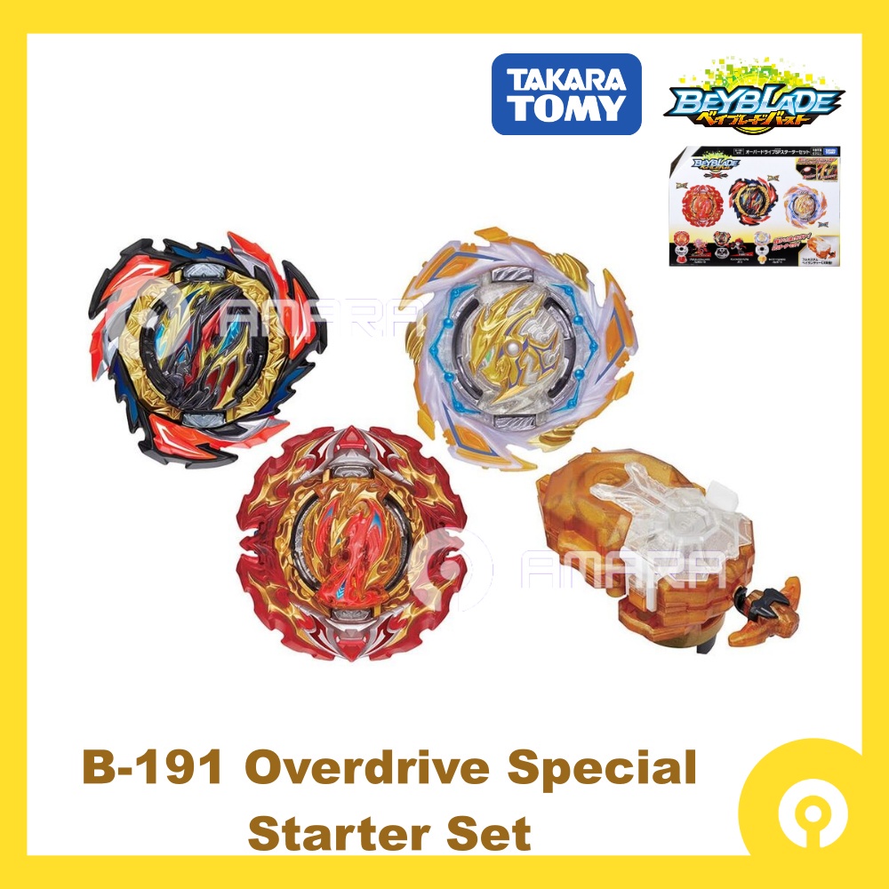 Takara Tomy Beyblade B191 Overdrive Special Starter Set Dangerous