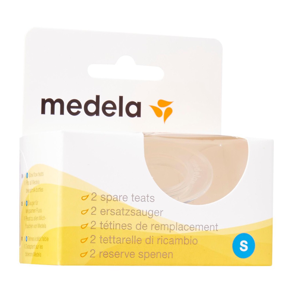 Medela 2 Spare Teats (Size S & M)