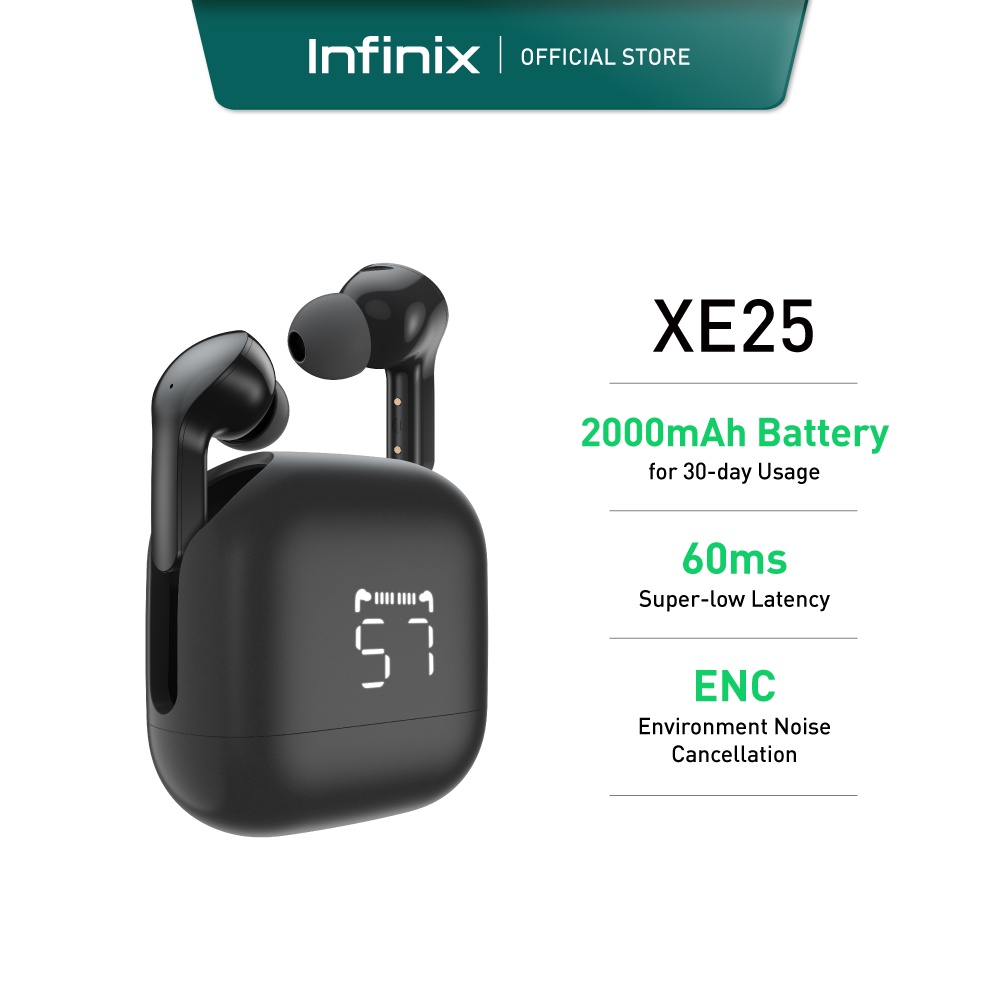 Infinix XE25 TWS Power Monster Bluetooth 5.0 Earphones | Shopee Malaysia