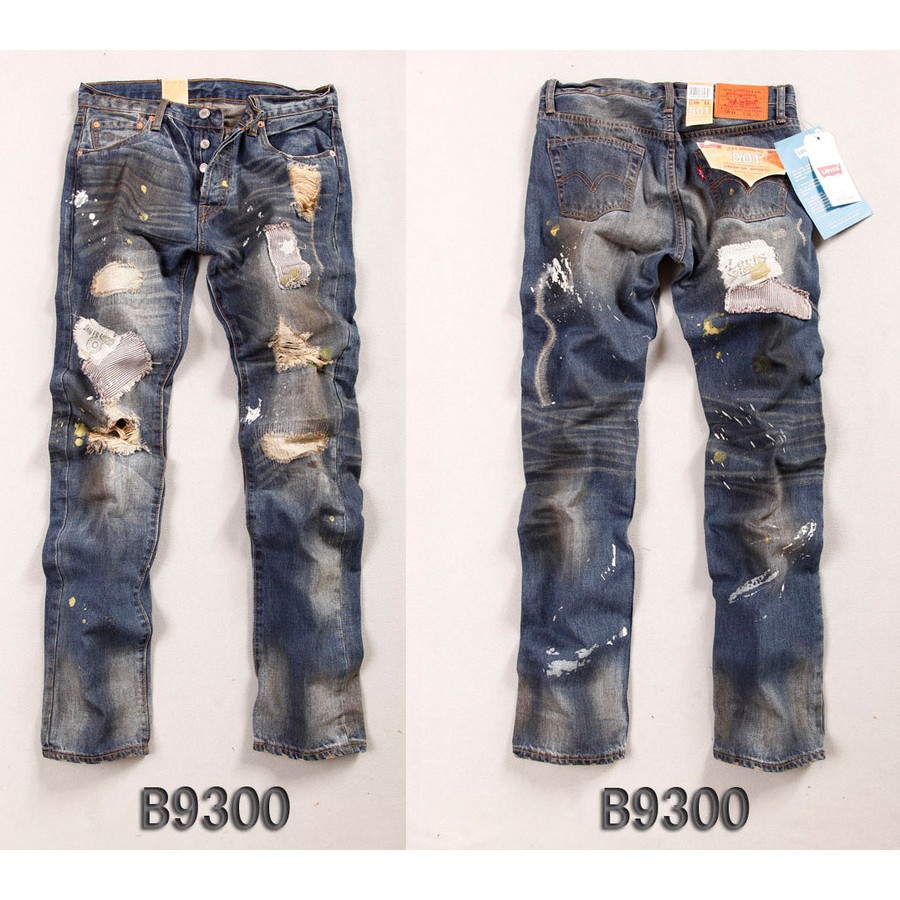 levis 501 destroyed