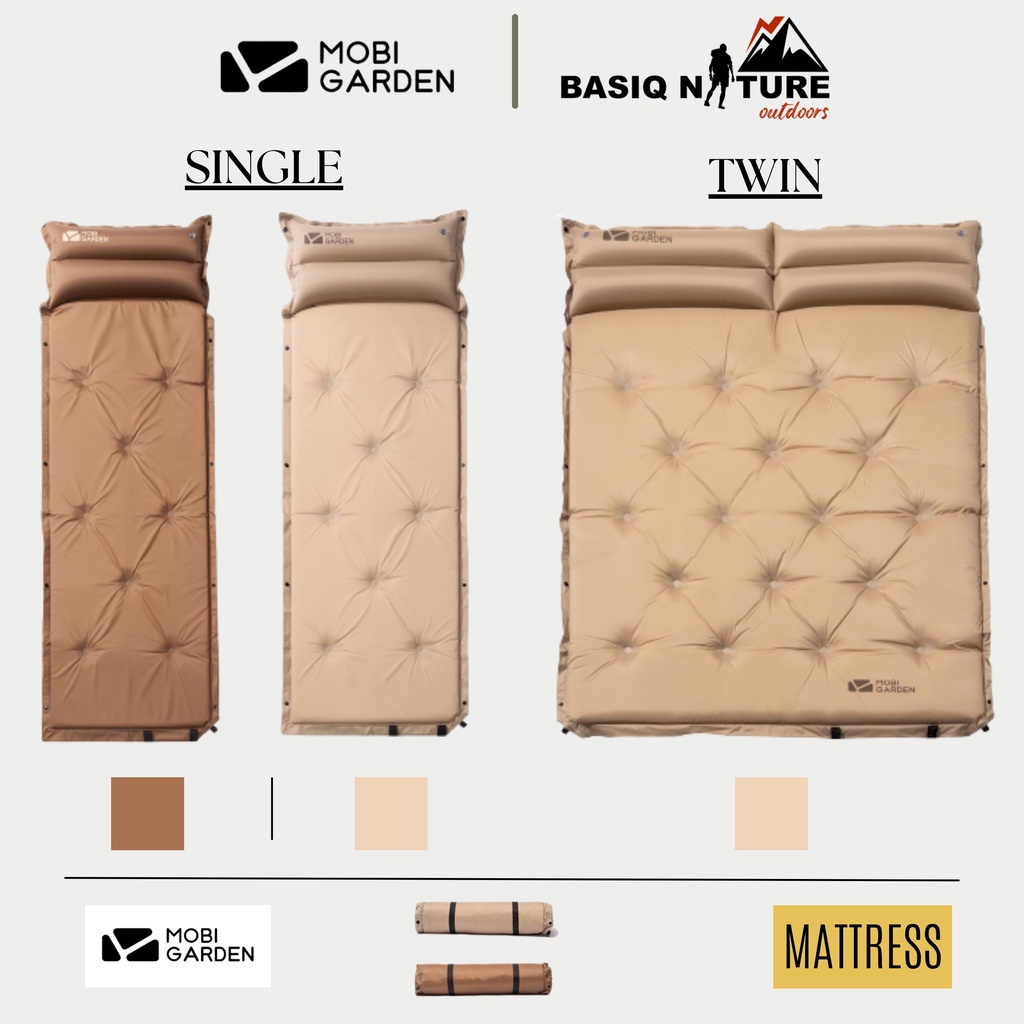 BasiqNature Mobi Garden Automatic Inflatable Mattress Sleeping Pad Air