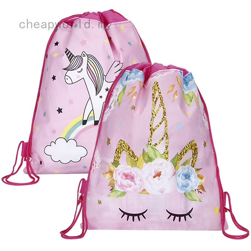 drawstring unicorn bag