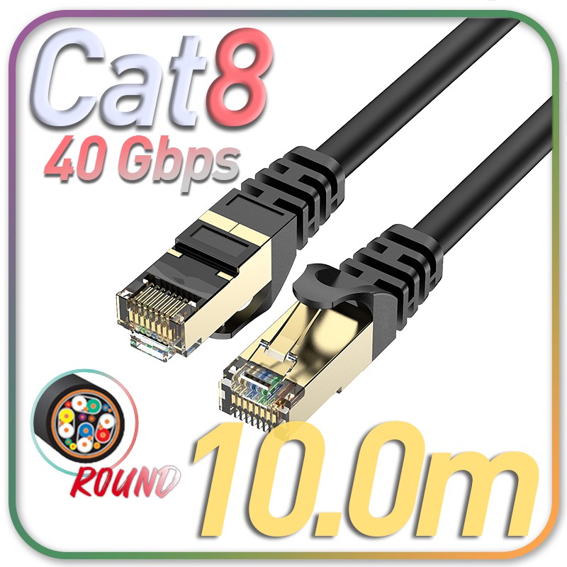 Senetem CAT8フラットLANケーブル 15m 26AWG 40Gbps 2000MHz カテゴリー8 超高速インターネットケーブル RJ45  ツメ折れ防止 ブラック 屋外用 モデム ルータ PS3 PS4 PS5 Xbox等に対応 【95%OFF!】