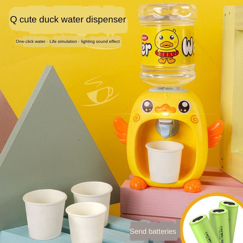 Children s cute duck water dispenser mini beverage dispenser with sonic ...