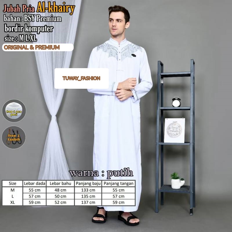 Latest 2022/AL-KHAIRY MUSLIM Men's Robes/Men's Robes/Men's Robes/Men's Long Clothes/Pakistani Robes