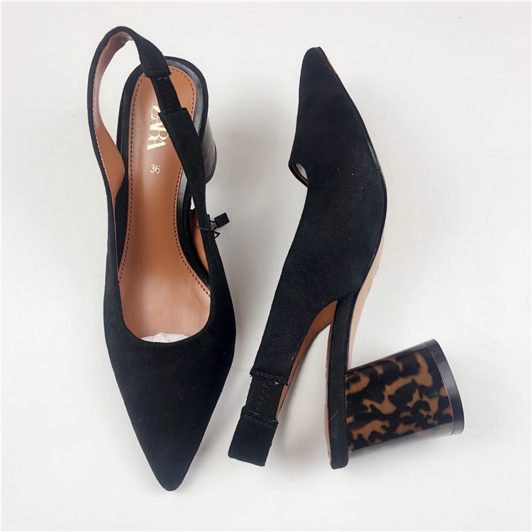 zara leopard heels