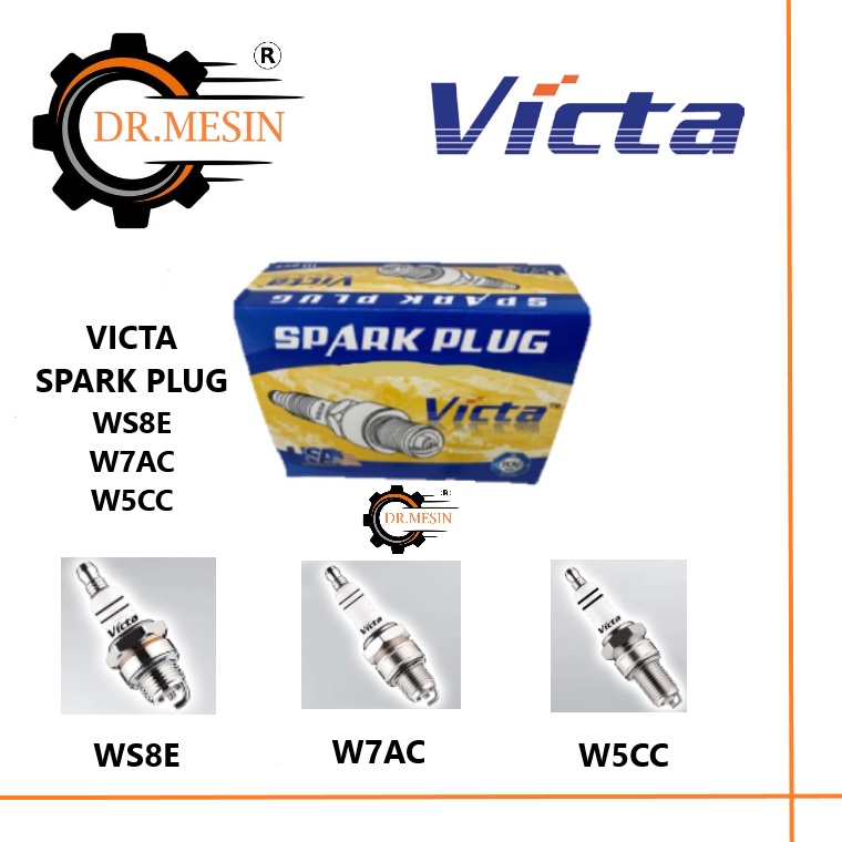 [READY STOCK] Victa Spark Plug 100 Original Plug Api Mesin Rumput