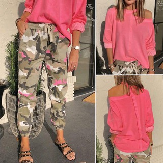 womens camo jogger set