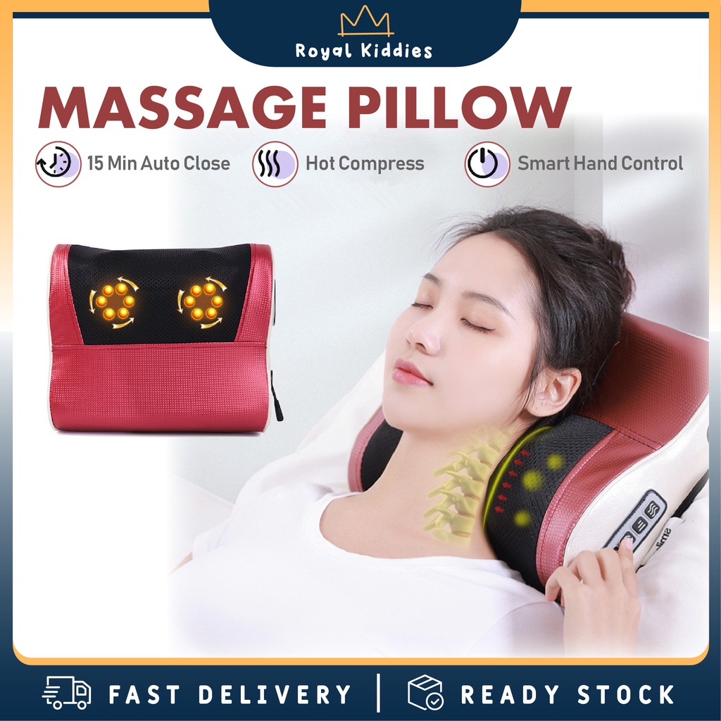 Relax Massage Cushion 20 Rollers Minnie Warm Neck Shoulder Cervical ...