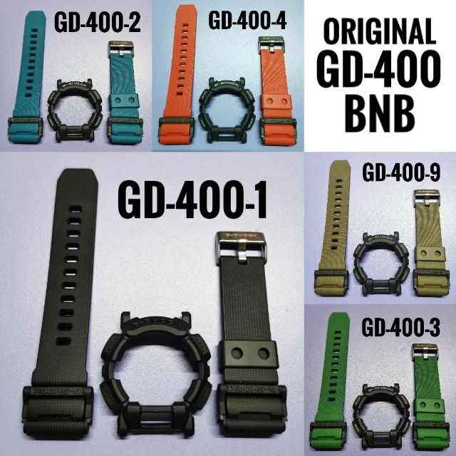 (IN STOCK) ORIGINAL GD-400-4 CASIO G-SHOCK REPLACEMENT BAND. RED COLOUR ...