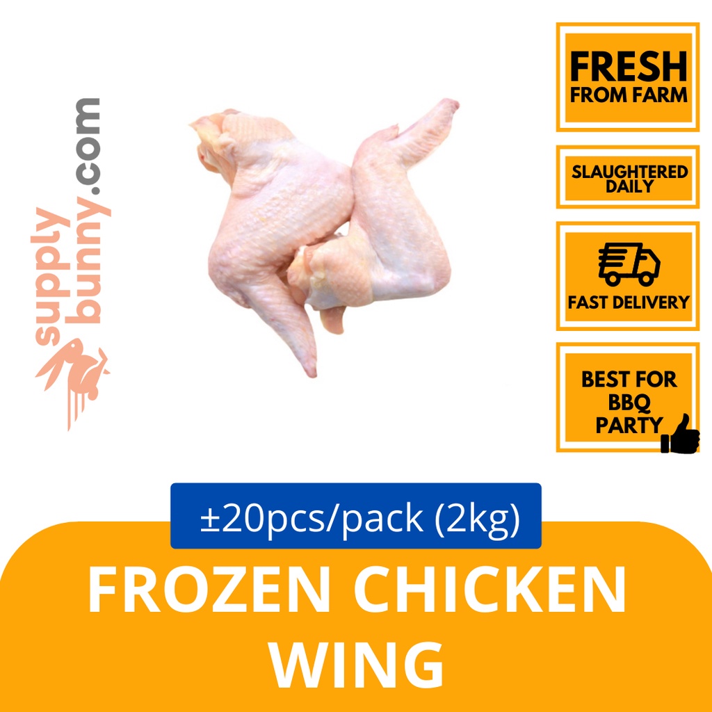 Frozen Chicken Wing 90-120g/pc (sold per pack) 鸡翅 DCS Chicken Kepak Ayam