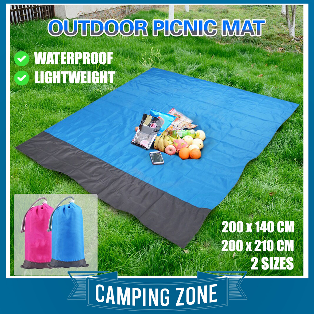 Portable Picnic Mat Pocket Beach Blanket Waterproof Beach Mat Foldable Mat Mattress Outdoor Picnic Camping Tent Mat