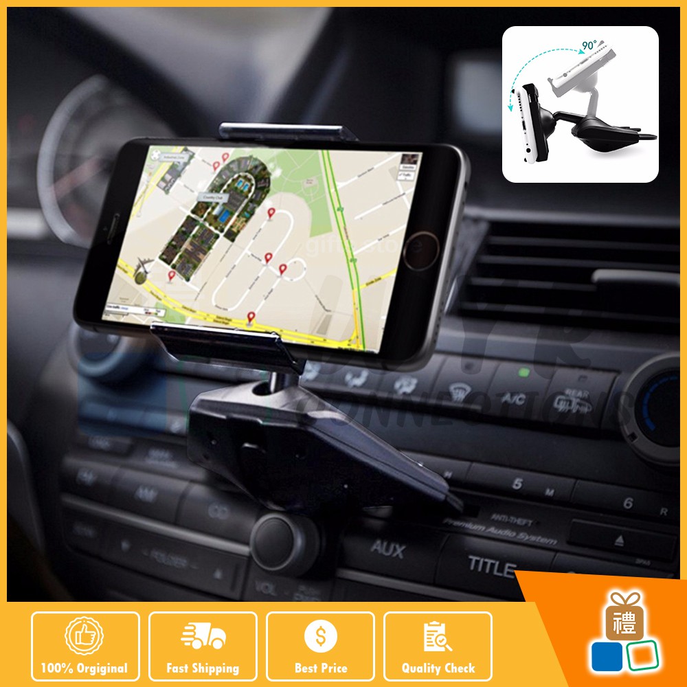 Car CD Slot Phone Holder Stand Car Phone Holder Mount For Any Phone