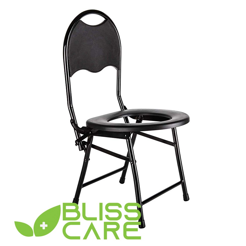 BS-07 Potty Chair Foldable Toilet Commode Medical Chair Old Folks Adult Pregnant Women Elderly Stool Chair With Backrest