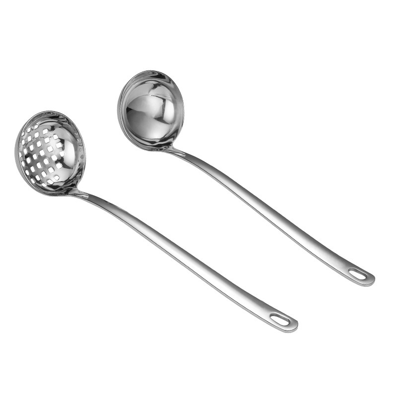 SUS 304 STAINLESS STEEL SOUP LADLE STEAM BOAT LADLE SLOTTED LADLE ...