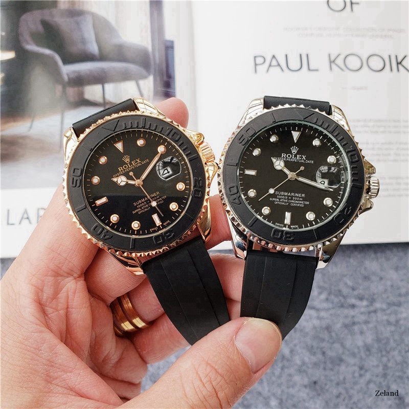 rolex- Luxury Brand quartz women Watches Quartz Watch Stainless Steel Strap wristwatch classic business dress men watch