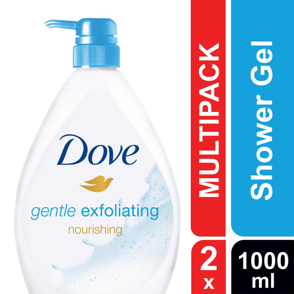 Dove Shower Gel Gentle Exfoliating (1L x 2) Shopee Malaysia