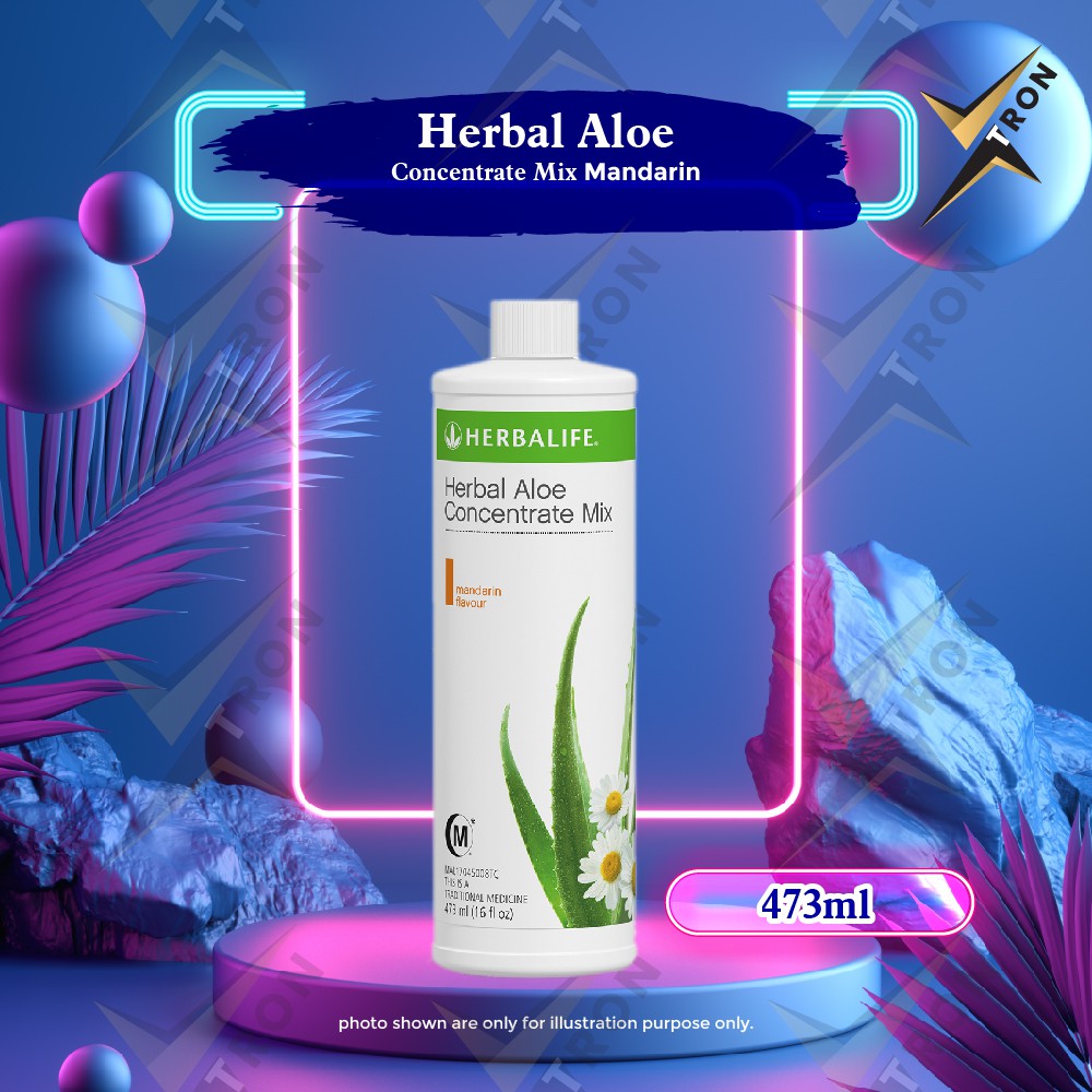 Herbalife Aloe Concentrate Mix Mandarin 473ml (100 Original) Shopee