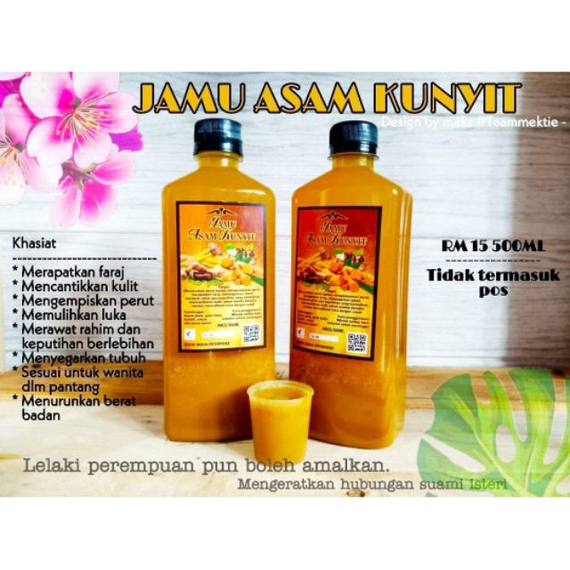 Jamu Asam Kunyit Untuk Wanita Dan Lelaki Shopee Malaysia