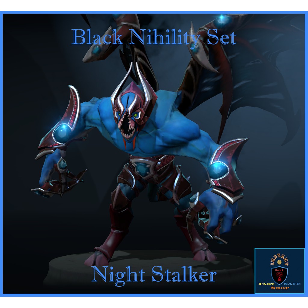 Dota 2 Night Stalker Black Nihility Set Shopee Malaysia