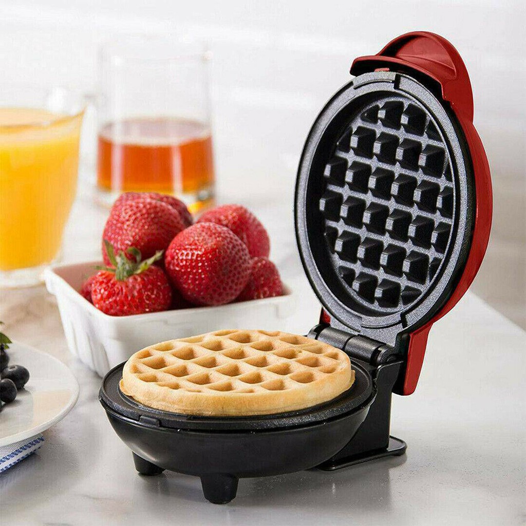 Mini Waffle Maker Kitchen Supplies Nonstick Baking Pancake Snack Paninis Kits