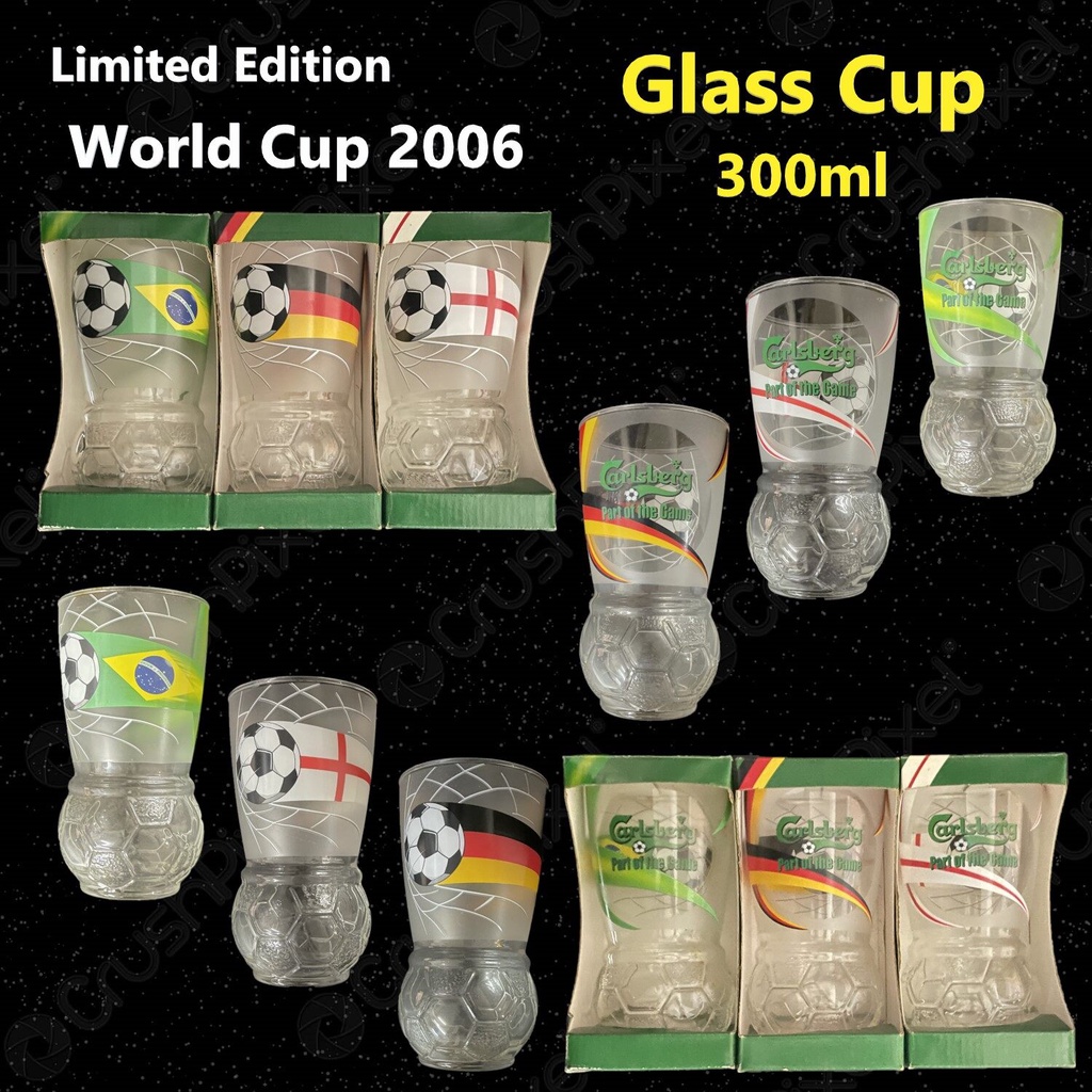 World Cup Football 2006Carlsberg Beer Glass 300ml Shopee Malaysia