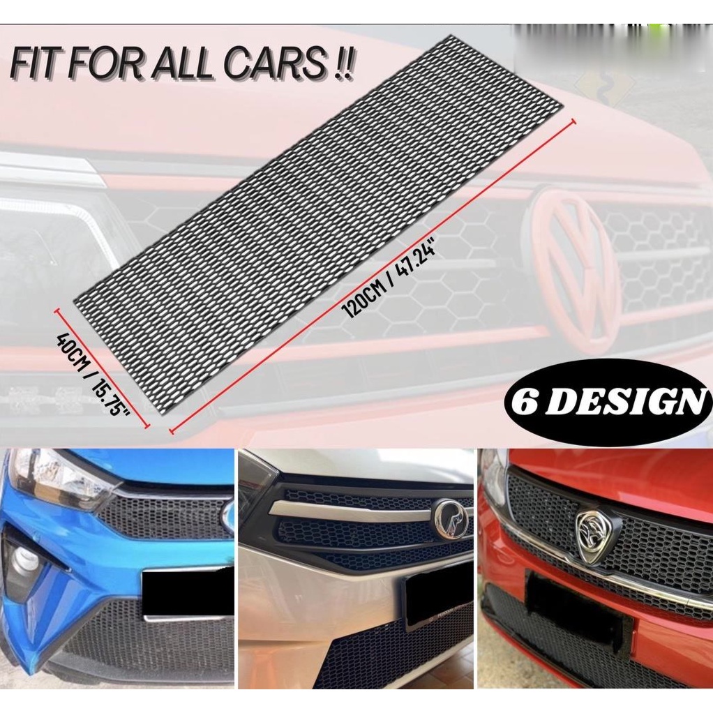 Universal Black ABS Plastic Racing Honeycomb Mesh Grill Spoiler Bumper ...