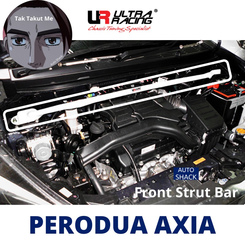 Tak Takut Me Perodua Axia Ultra Racing Front Strut Tower Bar Safety