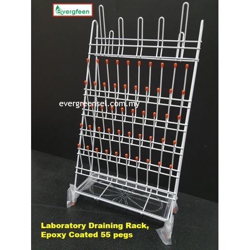 Laboratory Drying Rack, Epoxy Coated 55 pegs Shopee Malaysia