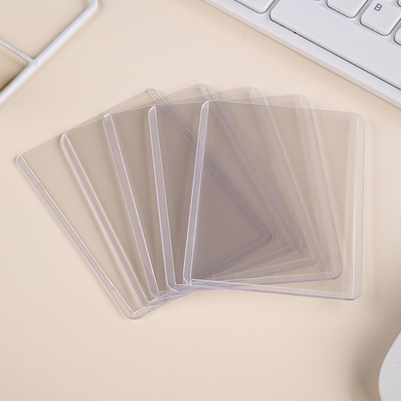 5 Pcs Transparent Plastic Credit Card Holder, Waterproof Clear PVC Card ...