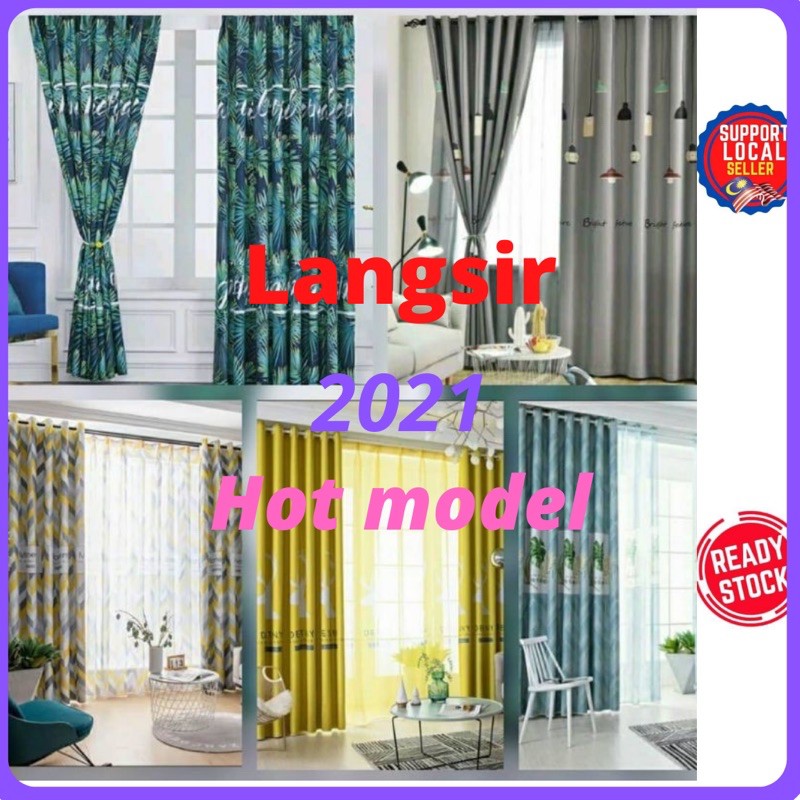 Buy Comel Langsir Murah Curtain Ready Stock From Malaysia Semi Black Out Tingkap Dan Pintu Bilik Seetracker Malaysia