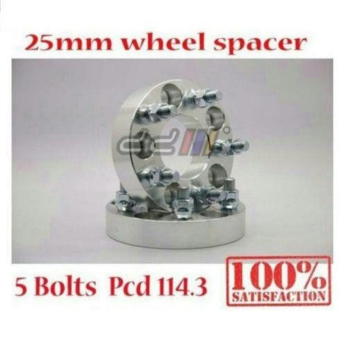 2Pcs Wheel Spacer 25mm 5x114.3 Nissan Skyline GTR R32 R33 R34 R35 Silvia S14 S15 350Z 370Z Cefiro A32 A33 X-Trail