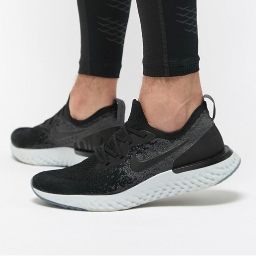 nike epic react black grey