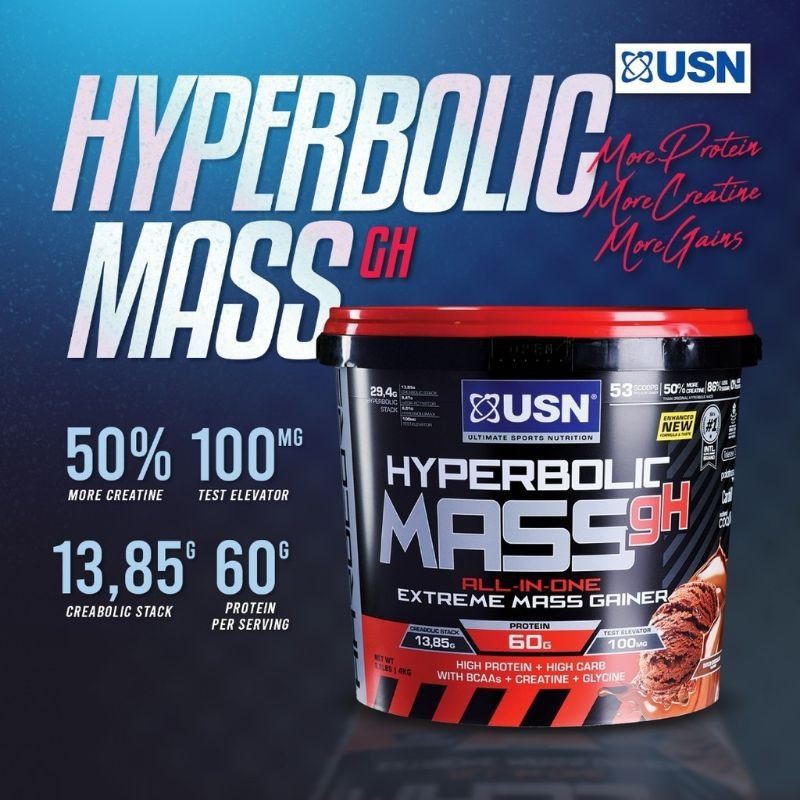 (NEW PACK) Hyperbolic Mass USN with GH + Free Shaker (Spring Ball ...