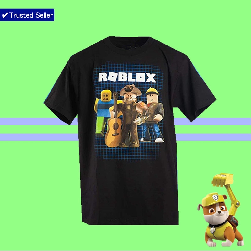 Robloxs Kids Tee Power Up Funny Cartoon Graphic Boys And Girls T Shirt 100 Cotton Short Sleeve Shopee Malaysia - funneh shirt itsfunneh official roblox