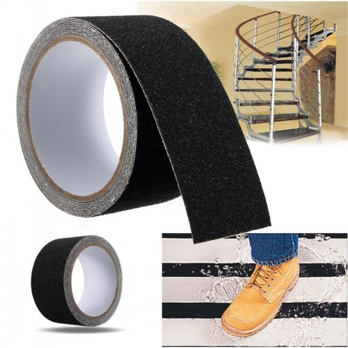 5cm x 5m Black Floor Tape Floor Safety Non Skid Tapel Anti Slip
