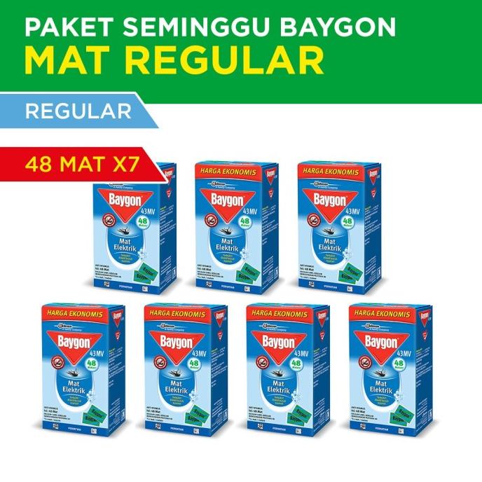 Baygon MAT Regular 48ea Seminggu Package (7x) Shopee Malaysia