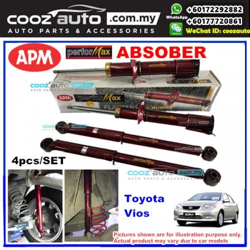 Toyota Vios Ncp42 2002 2007 Apm Performax Sport Absorber Suspension Shopee Malaysia