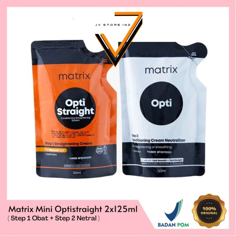 Matrix Mini Opti Straight 125ml X2 Matrix Smoothing Matrix Hair