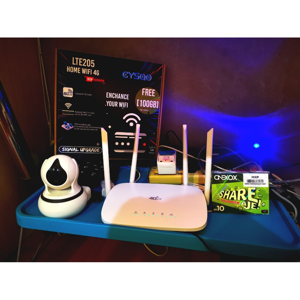 Home Wireless Broadband 4G Wifi Router LTE High Speed 100GB