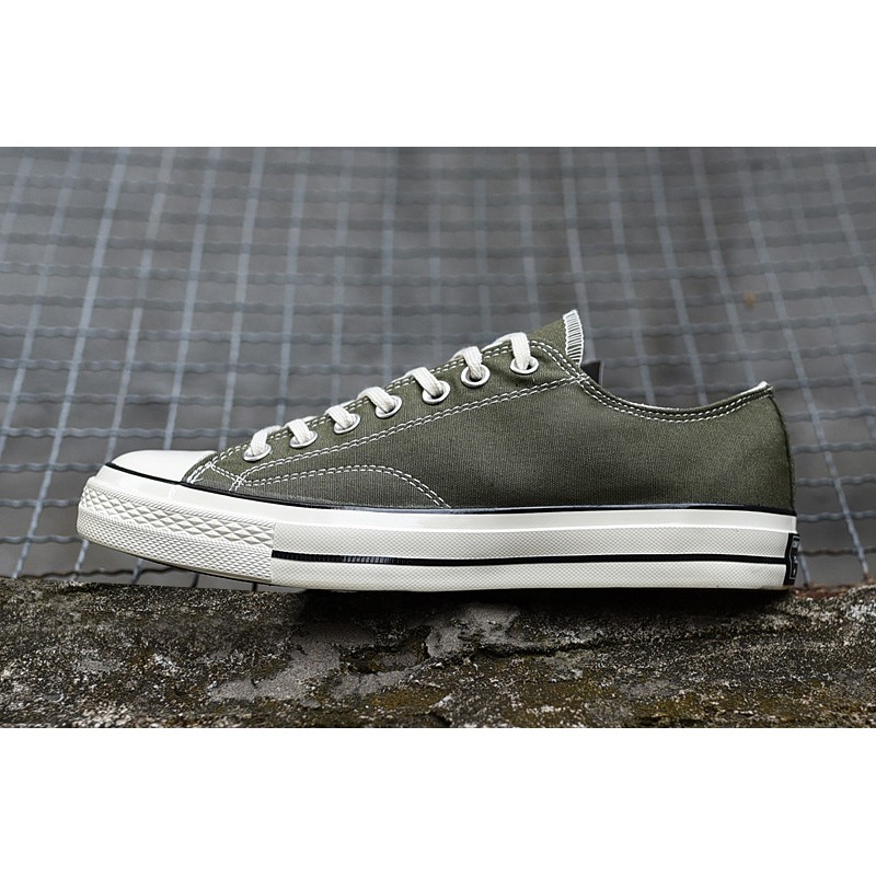 dark green canvas shoes