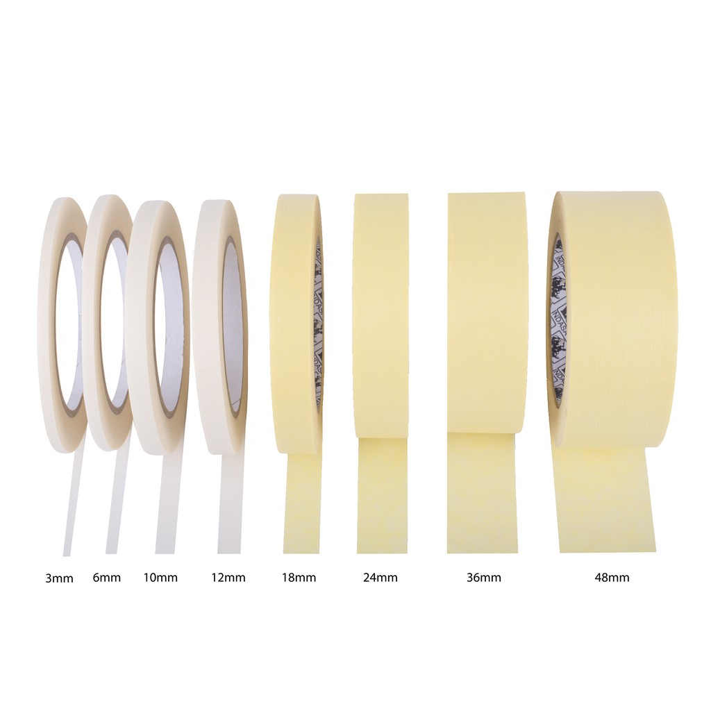 Masking Tape Paper Type 13 Meters 6mm 9mm 12mm 18mm 24mm 36mm 